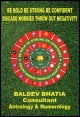 Book title: Be Bold, Be Strong, Be Confident - Discard Worries Throw out Negativity. Author: Baldev Bhatia