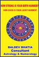 Book title: How Strong is your Birth Number?. Author: Baldev Bhatia