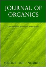 Journal of Organics: Volume One, Number 1