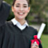 Female student graduation day.
