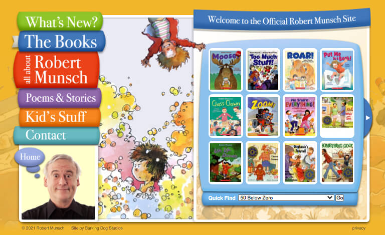 Robert Munsch free Audiobooks webpage