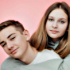 Small image of two romantic teenagers 